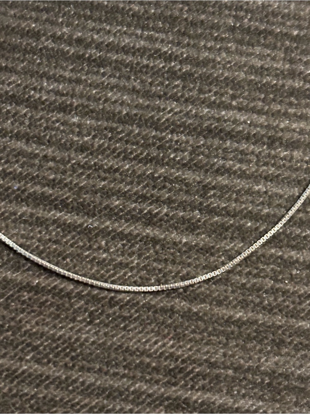 .925 Sterling Silver Boxchain Box Chain Link Necklace 16” Fine Jewelry - Picture 3 of 9